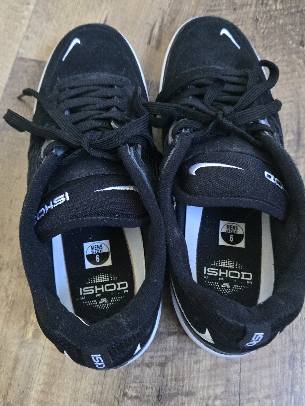 Nike Sb Ishod Wair Mens Size 6 Black And White Sneakers - Picture 4 of 12